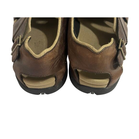 Teva Men's size 11 Brown Leather Fisherman Sandals - Picture 5 of 7